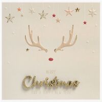 Weihnachten Lettering Quadratische Weihnachtskarte mit...