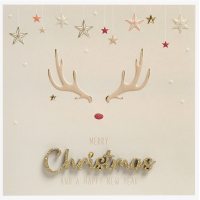 Weihnachten Lettering Quadratische Weihnachtskarte mit...