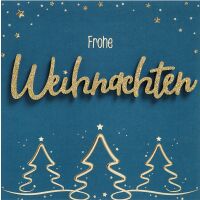 Weihnachten Lettering Quadratische Weihnachtskarte mit...