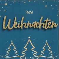Weihnachten Lettering Quadratische Weihnachtskarte mit...