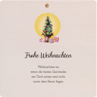 Weihnachten Finest unverpackte quadratische...