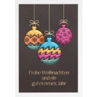 Weihnachten Prisma unverpackte Weihnachtskarte mit...