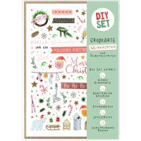 Weihnachten DIY Set Karte zum Selbstgestalten Merry...