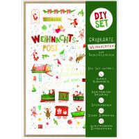 Weihnachten DIY Set Karte zum Selbstgestalten...