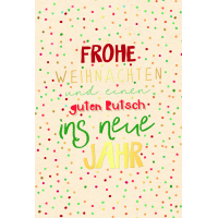 Weihnachten Green Line unverpackte Weihnachtskarte mit...