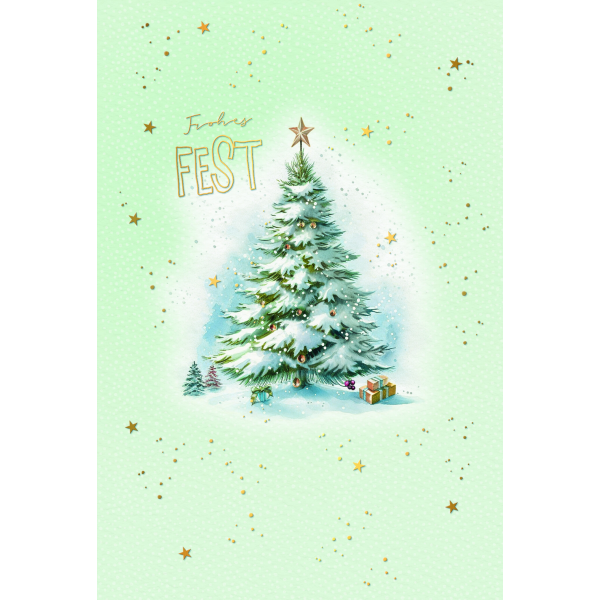 Weihnachten Weihnachtskarte mit Briefumschlag Weihnachtsbaum Frohes Fest