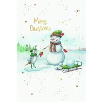 Weihnachten Weihnachtskarte mit Briefumschlag Schneemann...
