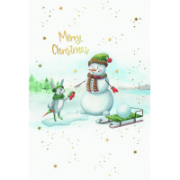 Weihnachten Weihnachtskarte mit Briefumschlag Schneemann...