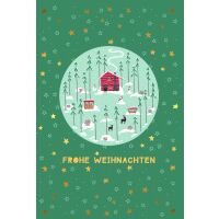 Weihnachten Weihnachtskarte mit Briefumschlag Haus...