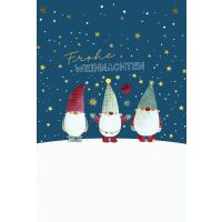 Weihnachten Weihnachtskarte mit Briefumschlag Wichtel im...