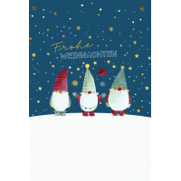 Weihnachten Weihnachtskarte mit Briefumschlag Wichtel im...
