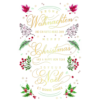 Weihnachten Weihnachtskarte mit Briefumschlag Zweige...