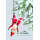 Weihnachten Weihnachtskarte mit Briefumschlag Weihnachtsmann an Lichterkette Frohe Weihnachten