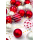 Weihnachten Weihnachtskarte mit Briefumschlag rote Christbaumkugeln Frohe Weihnachten