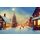 Weihnachten Weihnachtskarte mit Briefumschlag Weihnachtsmarkt Winterdorf Eine Frohe Weihnachtszeit
