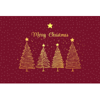 Weihnachten Weihnachtskarte mit Briefumschlag gemalte...