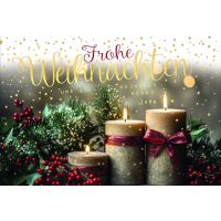 Weihnachten Weihnachtskarte mit Briefumschlag brennende...
