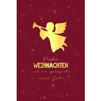 Weihnachten Weihnachtskarte mit Briefumschlag Goldfolie...