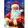Weihnachten Klammermini Weihnachtskarte Weihnachtsmann mit Geschenk Frohe Weihnachten