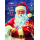 Weihnachten Klammermini Weihnachtskarte Weihnachtsmann mit Geschenk Frohe Weihnachten