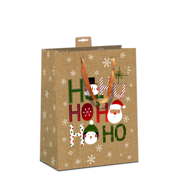 Weihnachten 6 Geschenktaschen Large A4-Format UVP € 23,70 Pro Tüte € 3,95 Kraftkarton Schneemann Weihnachtsmann Pinguin