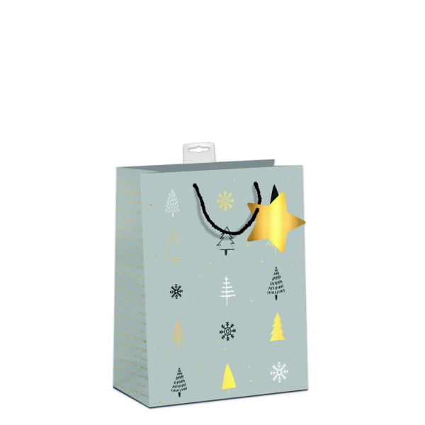 Weihnachten 6 Geschenktaschen Medium A5-Format UVP € 17,70 Pro Tüte € 2,95 Nadelbäume