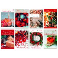 100 Weihnachtskarten mit Briefumschlägen sortiert...