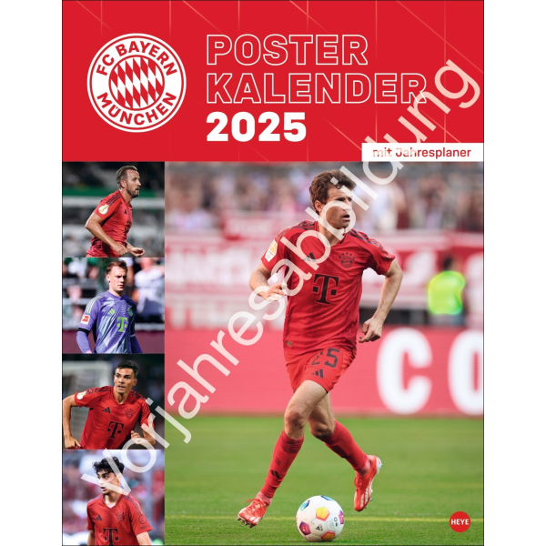 N Neumann - FC Bayern München 2026 Posterkalender, 48x64cm, Fußball