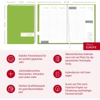 Kalender 2026 - tm Grün Kalenderbuch
