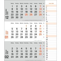 Kalender 2026 - tm 3-Monatsplaner orange