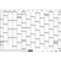 Kalender 2026 - Mega-Posterplaner, silber