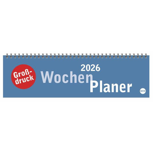 Kalender 2026 - Großdruck Wochenquerplaner