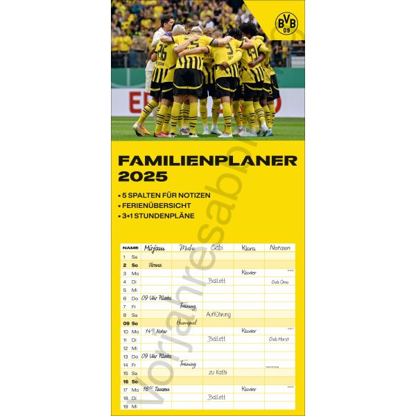 Kalender 2026 - BVB Familienplaner