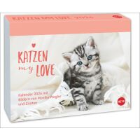 Kalender 2026 - Katzen my love Tagesabreißkalender