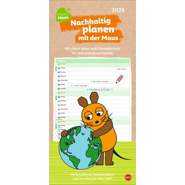 Kalender 2026 - Nachhaltig Planen mit der Maus