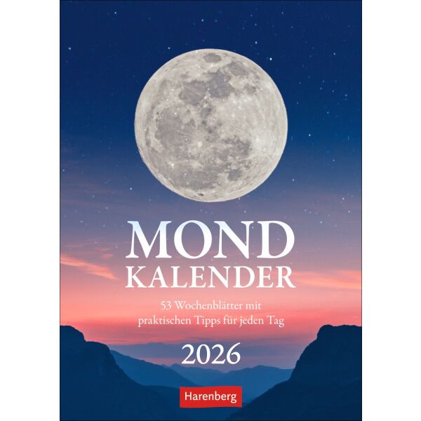 Kalender 2026 - Mondkalender Wochenkalender