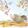 Herbst Servietten 25x25 cm 3-lagig 20 Stück Waldfreunde Igel im Laub