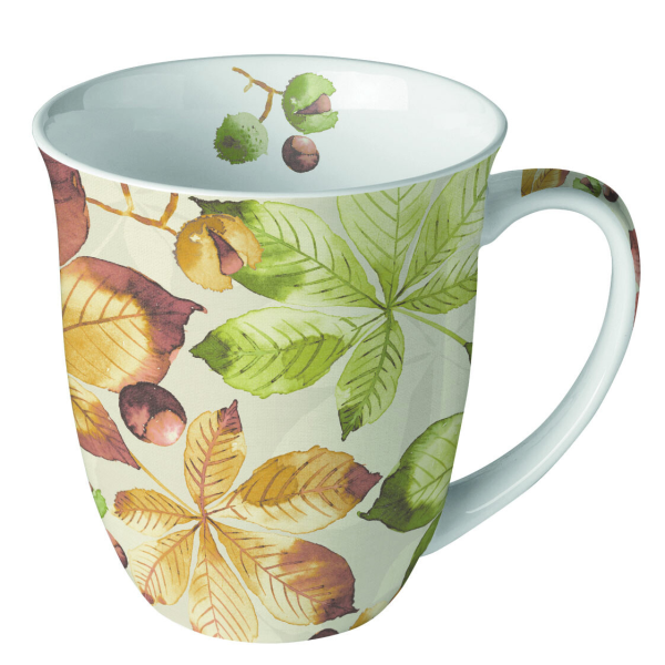 Herbst Becher 0,4 l Kastanie