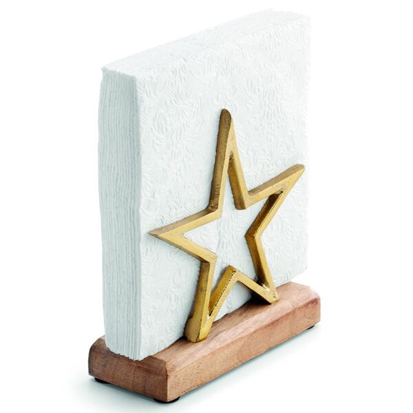 Serviettenspender Serviettenhalter Stern gold