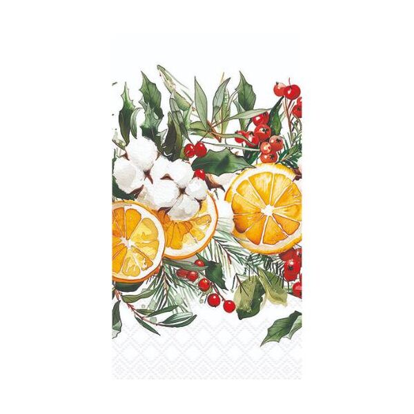 Weihnachten Servietten GT 30x40 cm 3-lagig Orangenscheiben Weihnachtskranz