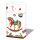 Weihnachten Taschentücher Classic rocking horse white  Schaukelpferd Weihnachtssymbole