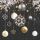 Weihnachten Servietten 25x25 cm 3-lagig 20 Stück Christmas baubles black FSC Mix  Baumschmuck auf schwarzem Grund