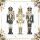 Weihnachten Servietten 25x25 cm 3-lagig 20 Stück Royal nutcrackers FSC Mix  Nussknacker schwarz-weiß-gold