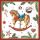 Weihnachten Servietten 25x25 cm 3-lagig 20 Stück Classic rocking horse white FSC Mix  Schaukelpferd Weihnachtssymbole