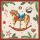 Weihnachten Servietten 25x25 cm 3-lagig 20 Stück Classic rocking horse cream FSC Mix  Schaukelpferd Weihnachtssymbole creme
