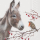A-2026 Weihnachten Servietten 25x25 cm 3-lagig 20 Stück Donkey and robin FSC Mix  Esel & Rotkehlchen