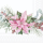 Weihnachten Servietten 25x25 cm 3-lagig 20 Stück Pink poinsettia FSC Mix  Weihnachtstern rosa