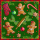 Weihnachten Servietten 33x33 cm 3-lagig 20 Stück Gingerbread cookies green FSC Mix  Lebkuchenman rot-grüner Untergrund