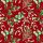 Weihnachten Servietten 33x33 cm 3-lagig 20 Stück Foliage scatter red FSC Mix  Streublattwerk Ilex Nadelzweig rot