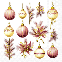 A-2026 Weihnachten Servietten 33x33 cm 3-lagig 20...